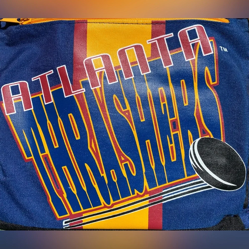Rare Vintage Y2K Atlanta Thrashers NHL Hockey Team Colors Youth Backpack